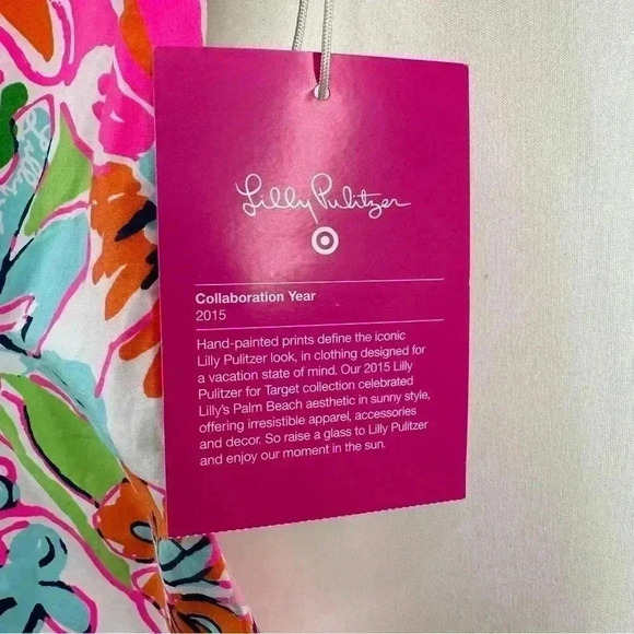 NWT Lilly Pulitzer For Target Women's Nosey Posie Shift Cotton Mini Dress Size 2 - Picture 6 of 15